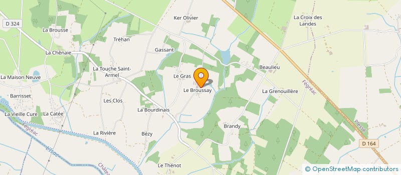 localisation de l'entreprise GAEC SAINT ARMEL à FEGREAC