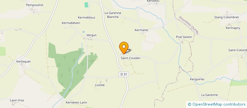 localisation de l'entreprise GAEC SAINT COUDAN à KERGRIST-MOELOU