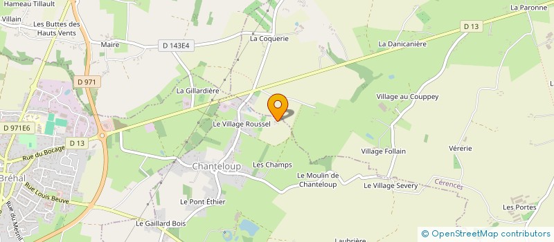localisation de l'entreprise GAEC SAINT GAUDERIC ET SAINT HERBAUD à CHANTELOUP