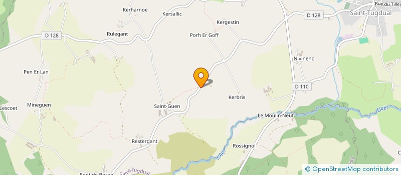 localisation de l'entreprise GAEC SAINT GUEN à SAINT-TUGDUAL