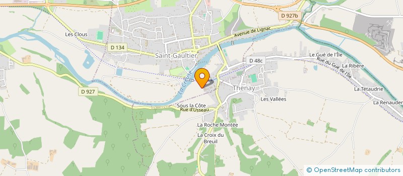 localisation de l'entreprise GAEC SAINT LOUIS à SAINT-GAULTIER