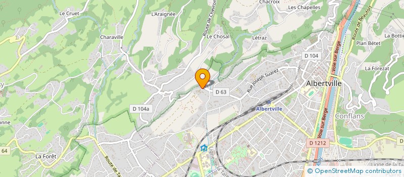 localisation de l'entreprise GAEC SAINT SIGISMOND PEPINIERES BRUET à ALBERTVILLE