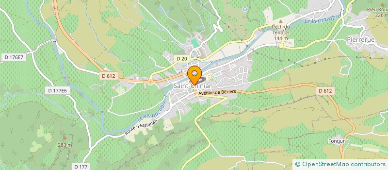 localisation de l'entreprise GAEC SAINTE ANNA  PRADES-SUR-VERNAZOBRE