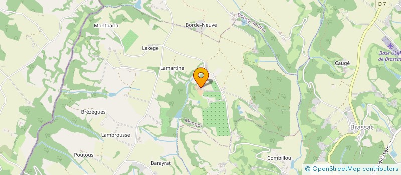 localisation de l'entreprise GAEC SAINTE EULALIE  MONTJOI