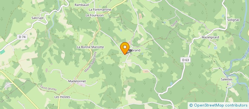 localisation de l'entreprise GAEC SALERS ET BOL D'AIR  LE MAZET SAINT VOY