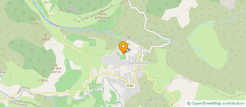 localisation de l'entreprise GAEC SAN PETRU à PATRIMONIO