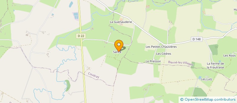 localisation de l'entreprise GAEC SANCE à COUDRAY