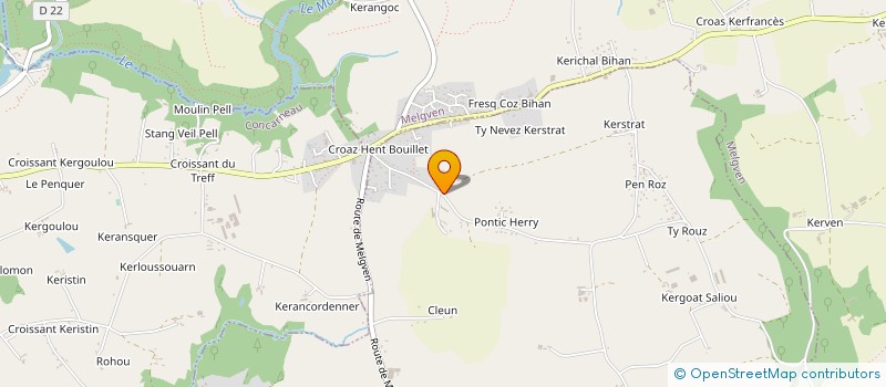 localisation de l'entreprise GAEC SANCEAU  TREGUNC