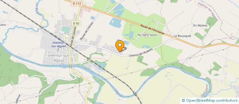 localisation de l'entreprise GAEC SANS SOUCI  VIELMUR-SUR-AGOUT