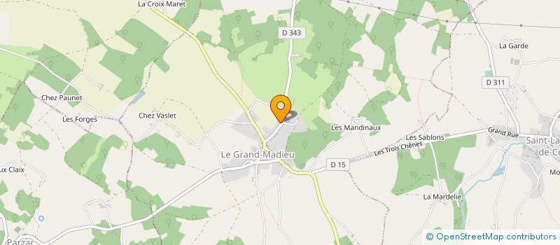 localisation de l'entreprise GAEC SANTURETTE à LE GRAND-MADIEU