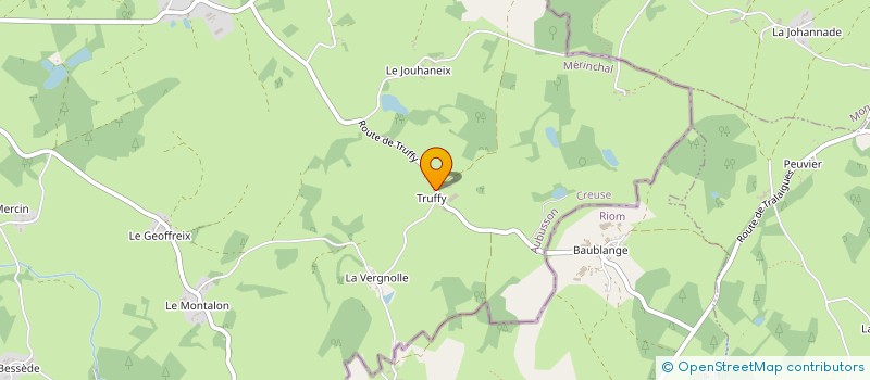 localisation de l'entreprise GAEC SAPIN TROUFFY à MERINCHAL