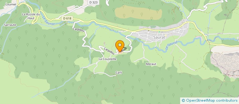 localisation de l'entreprise GAEC SAURATOIS à SAURAT