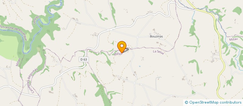 localisation de l'entreprise GAEC SAUSSOL ADRECH  LA SELVE