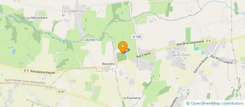 localisation de l'entreprise GAEC SAUVAGET à SAINT-OVIN