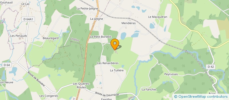 localisation de l'entreprise GAEC SAVOIE-LIMOUSIN à BUSSIERE-GALANT