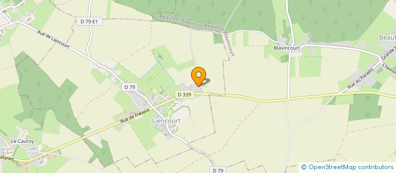 localisation de l'entreprise GAEC SCODELLER à LIENCOURT
