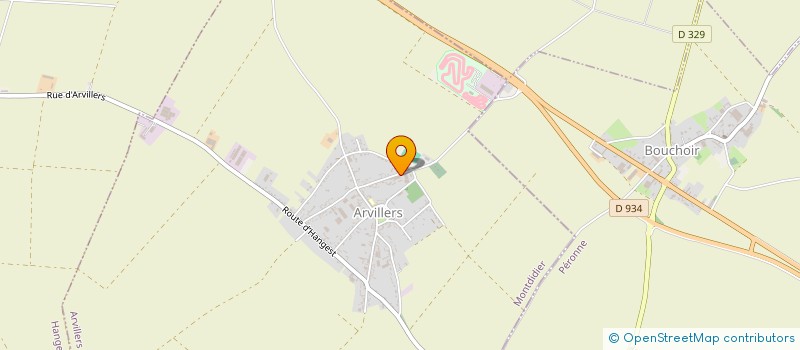 localisation de l'entreprise GAEC SEGARD FRERES à ARVILLERS