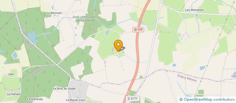 localisation de l'entreprise GAEC SOANDE  GUIGNEN