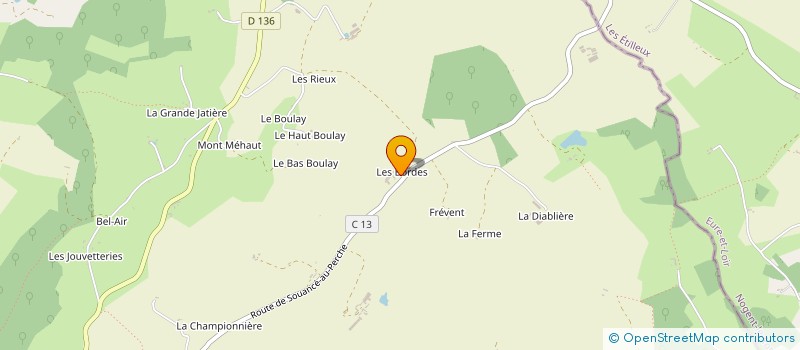 localisation de l'entreprise GAEC SOUCHAY à CETON