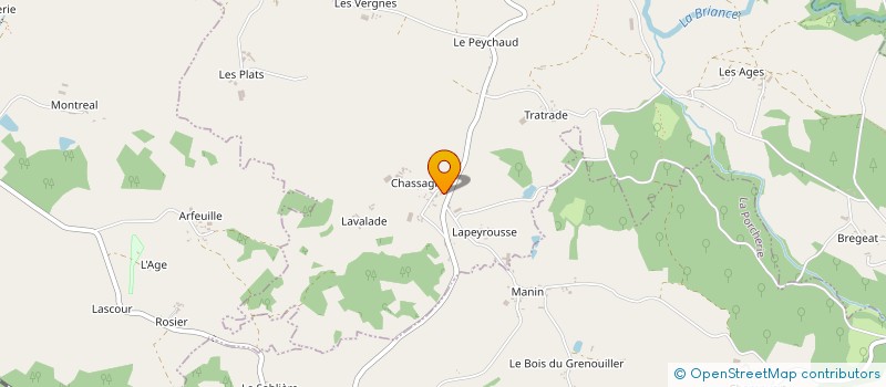 localisation de l'entreprise GAEC SOUMAGNAS à SAINT-VITTE-SUR-BRIANCE