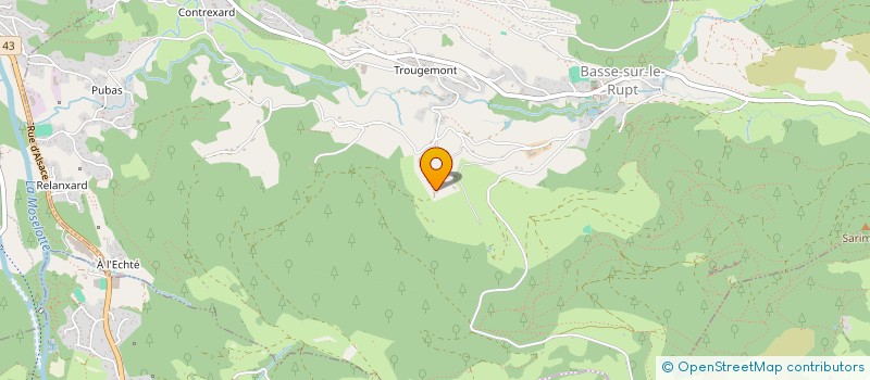 localisation de l'entreprise GAEC SOUS LA BUROTTE  BASSE-SUR-LE-RUPT