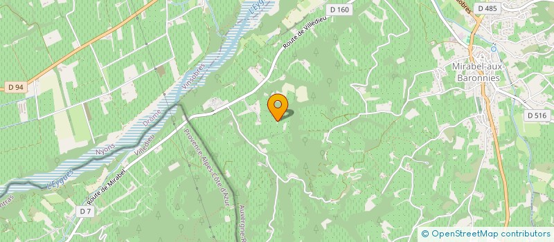 localisation de l'entreprise GAEC SOUZIN  MIRABEL-AUX-BARONNIES