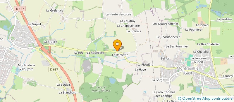 localisation de l'entreprise GAEC ST ROCH LEAZ à VIGNOC