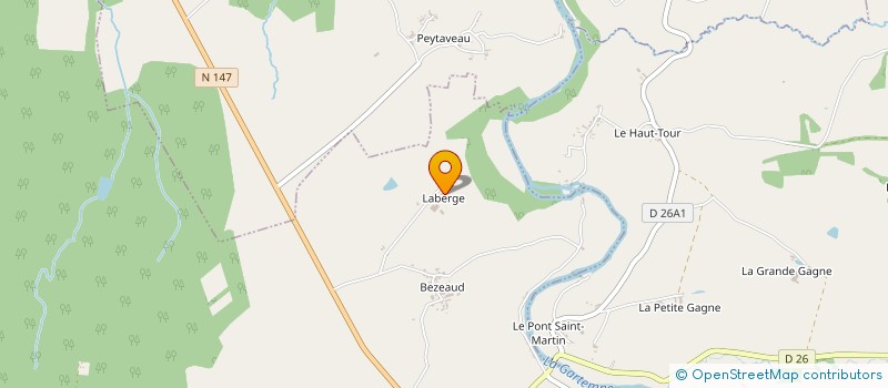 localisation de l'entreprise GAEC STROOVE à SAINT-BONNET-DE-BELLAC