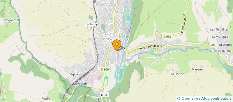 localisation de l'entreprise GAEC SUDRE D USSEL  LACHAMP-RIBENNES