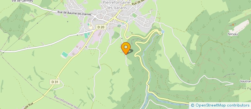 localisation de l'entreprise GAEC SUR LE VAL à PIERREFONTAINE-LES-VARANS
