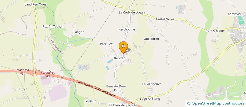 localisation de l'entreprise GAEC TANGUY à LE TREVOUX