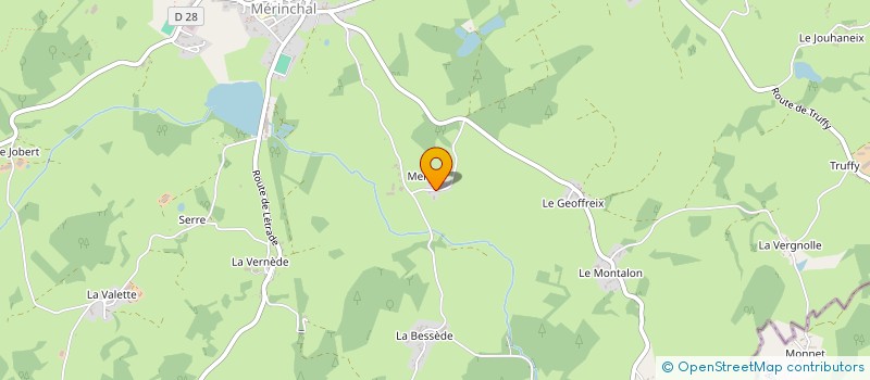 localisation de l'entreprise GAEC TAUTON-RAYNOIRD à MERINCHAL