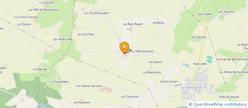 localisation de l'entreprise GAEC TERTRILLAC à SEVIGNAC
