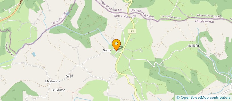 localisation de l'entreprise GAEC TEULIER QUERCY BLONDE  MONTAIGU-DE-QUERCY