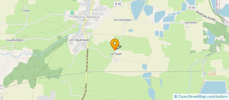 localisation de l'entreprise GAEC THEVENET FRERES à BUSSY-ALBIEUX