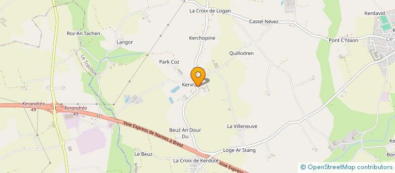 localisation de l'entreprise GAEC THIEC  LE TREVOUX