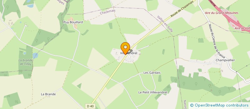 localisation de l'entreprise GAEC THOMAS  CHAZEMAIS