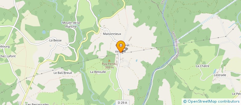 localisation de l'entreprise GAEC THOUMY à LES BILLANGES
