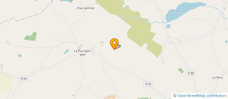 localisation de l'entreprise GAEC TIEULON à SAINT-LEGER-MAGNAZEIX