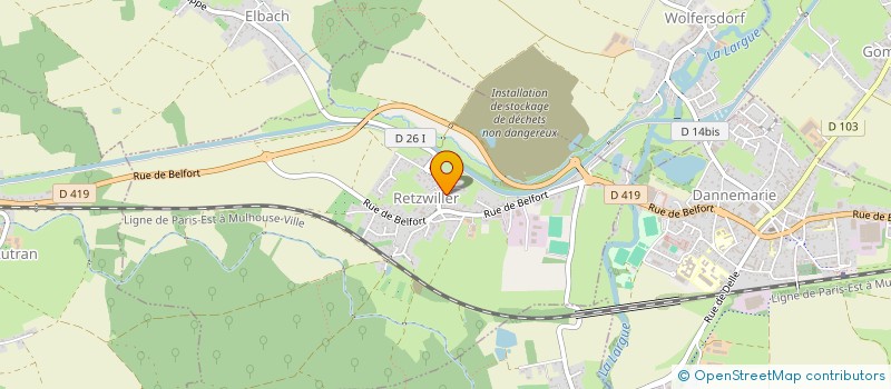 localisation de l'entreprise GAEC TILLEUL HOLSTEIN à TRAUBACH-LE-BAS