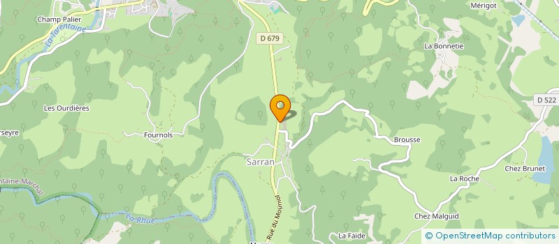 localisation de l'entreprise GAEC TISSANDIER à CHAMPS-SUR-TARENTAINE-MARCHAL