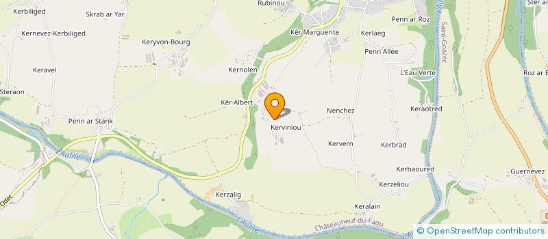 localisation de l'entreprise GAEC TOULANCOAT à CHATEAUNEUF-DU-FAOU