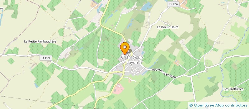 localisation de l'entreprise GAEC TOURET MALOUET à BELLEVIGNE-EN-LAYON
