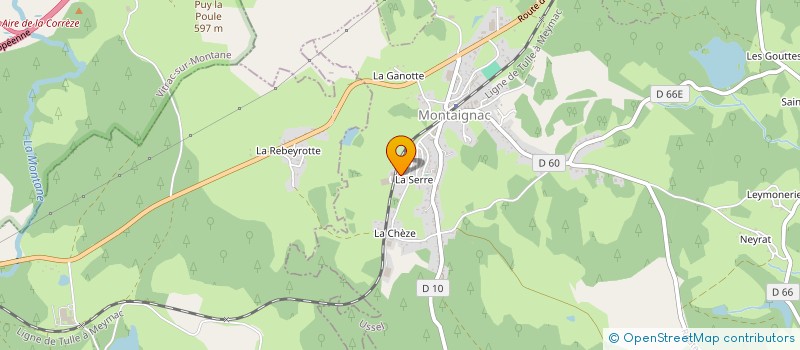 localisation de l'entreprise GAEC TOURNEIX  MONTAIGNAC-SUR-DOUSTRE