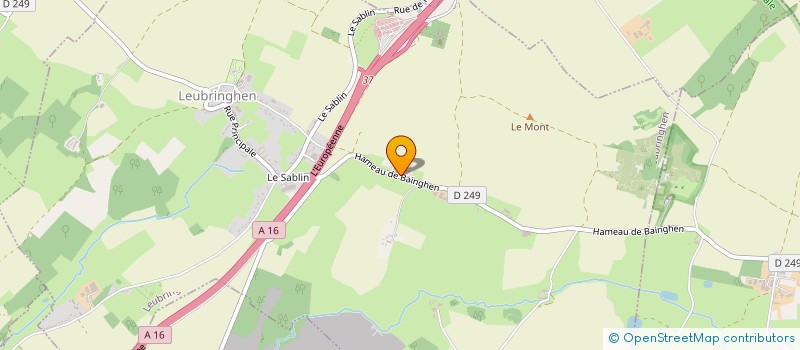 localisation de l'entreprise GAEC TOURRET BENOIT  LEUBRINGHEN