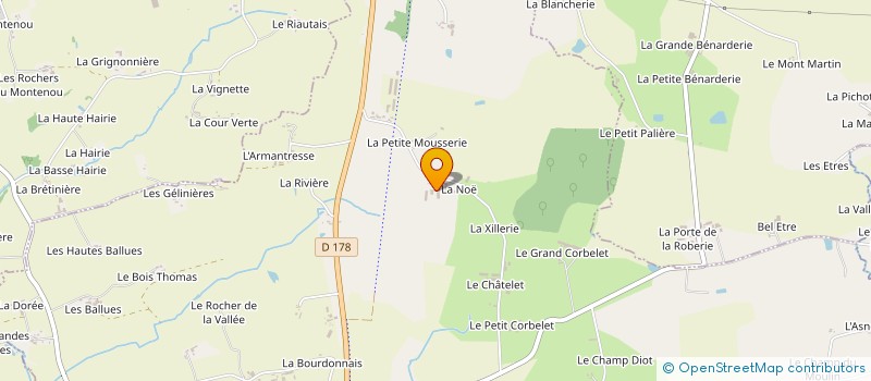 localisation de l'entreprise GAEC TOURTIER  MOUTIERS