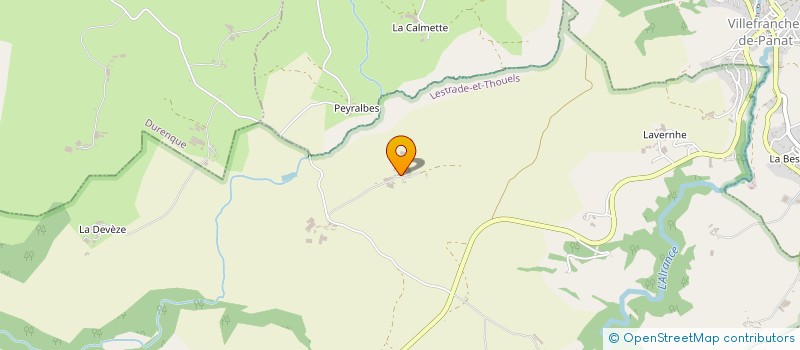 localisation de l'entreprise GAEC TREMOLIERES-BEC  LESTRADE ET THOUELS