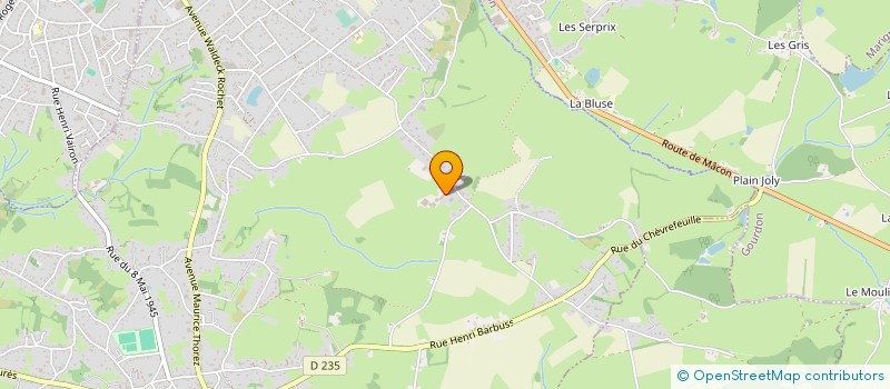 localisation de l'entreprise GAEC TRICOT  SAINT-VALLIER