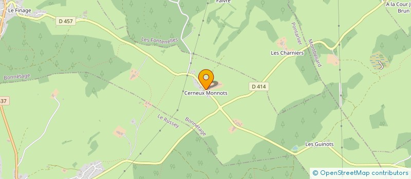 localisation de l'entreprise GAEC TRIPONNEY  BONNETAGE