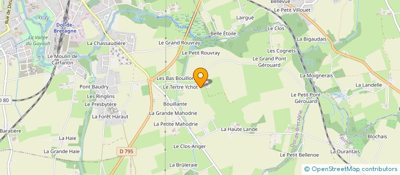 localisation de l'entreprise GAEC TRISKELL à DOL DE BRETAGNE